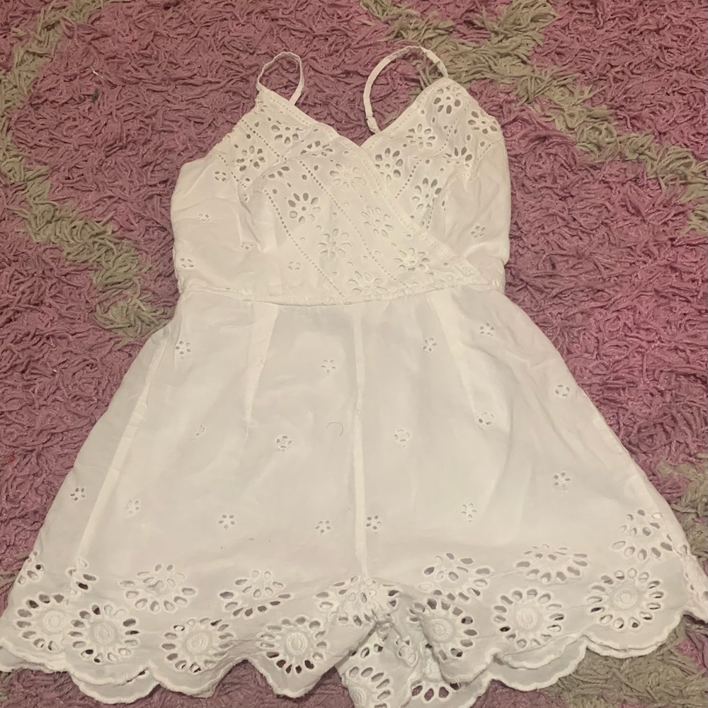 Extra small white romper